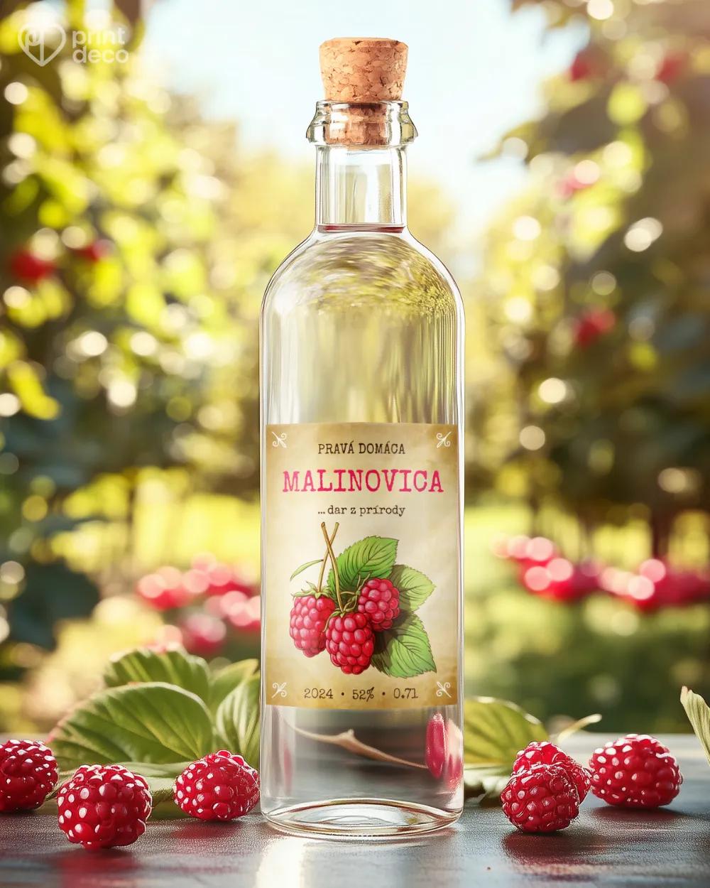 Etikety na pálenku Malinovica 09 1/2