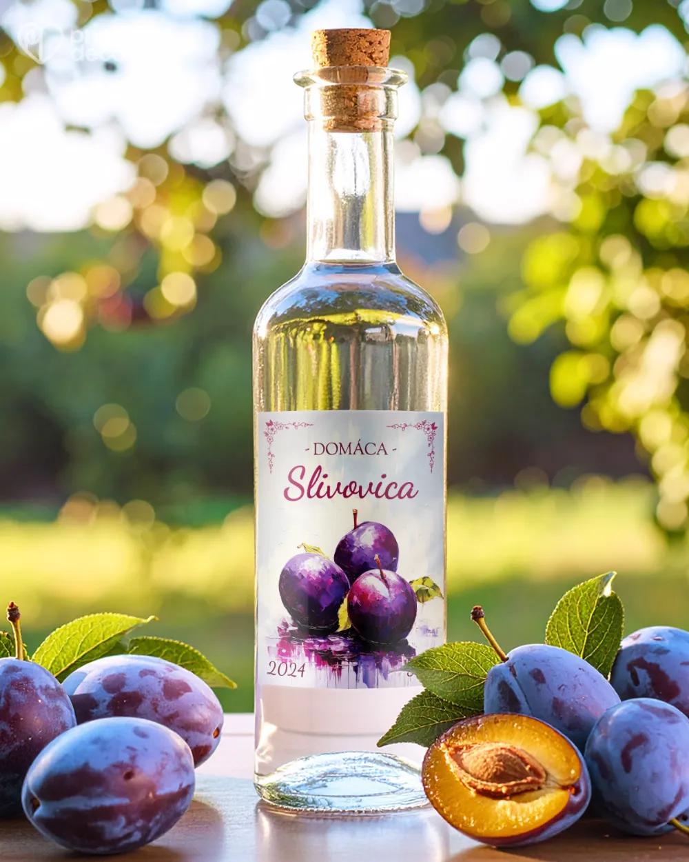 Etikety na pálenku Slivovica 04 1/2