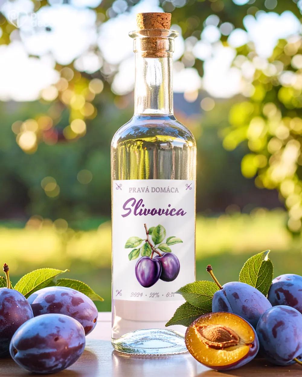 Etikety na pálenku Slivovica 08 1/2