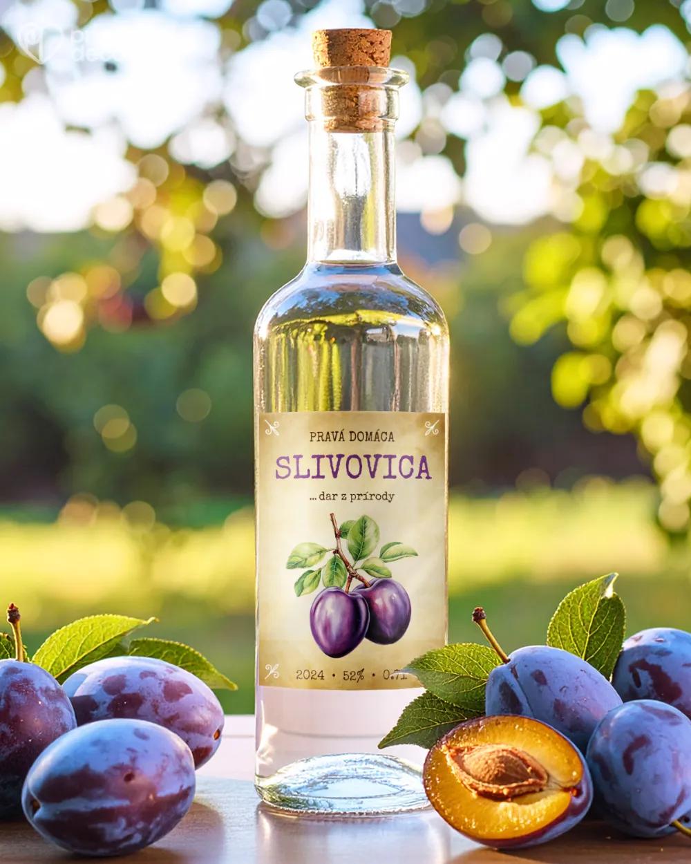 Etikety na pálenku Slivovica 10 1/2