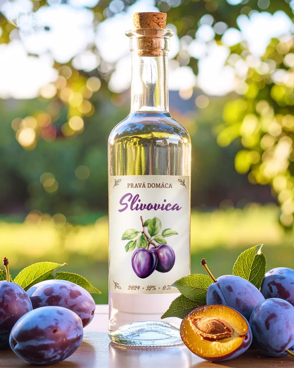 Etikety na pálenku Slivovica 09 1/2