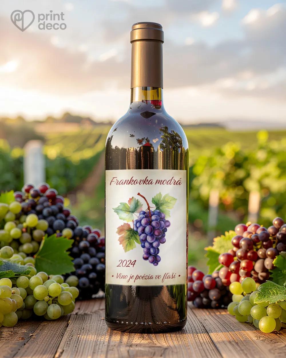 Etikety na víno - motív 01 svetlá 1/2