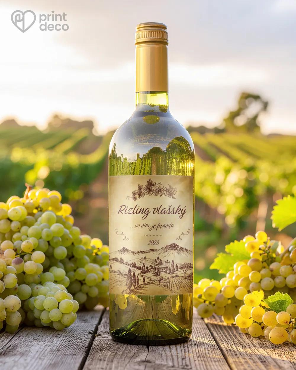 Etikety na víno - motív 03 tmavá 1/2
