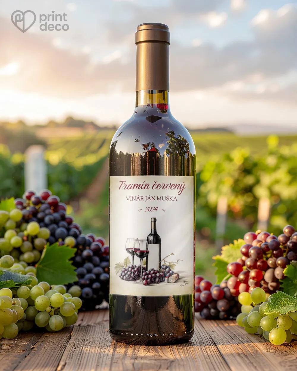 Etikety na víno - motív 05 1/2