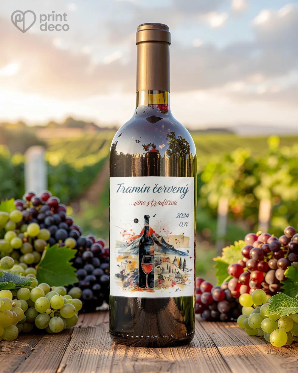 Etikety na víno - motív 24 1/2