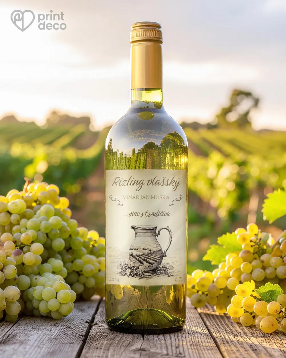 Etikety na víno - motív 33 1/2