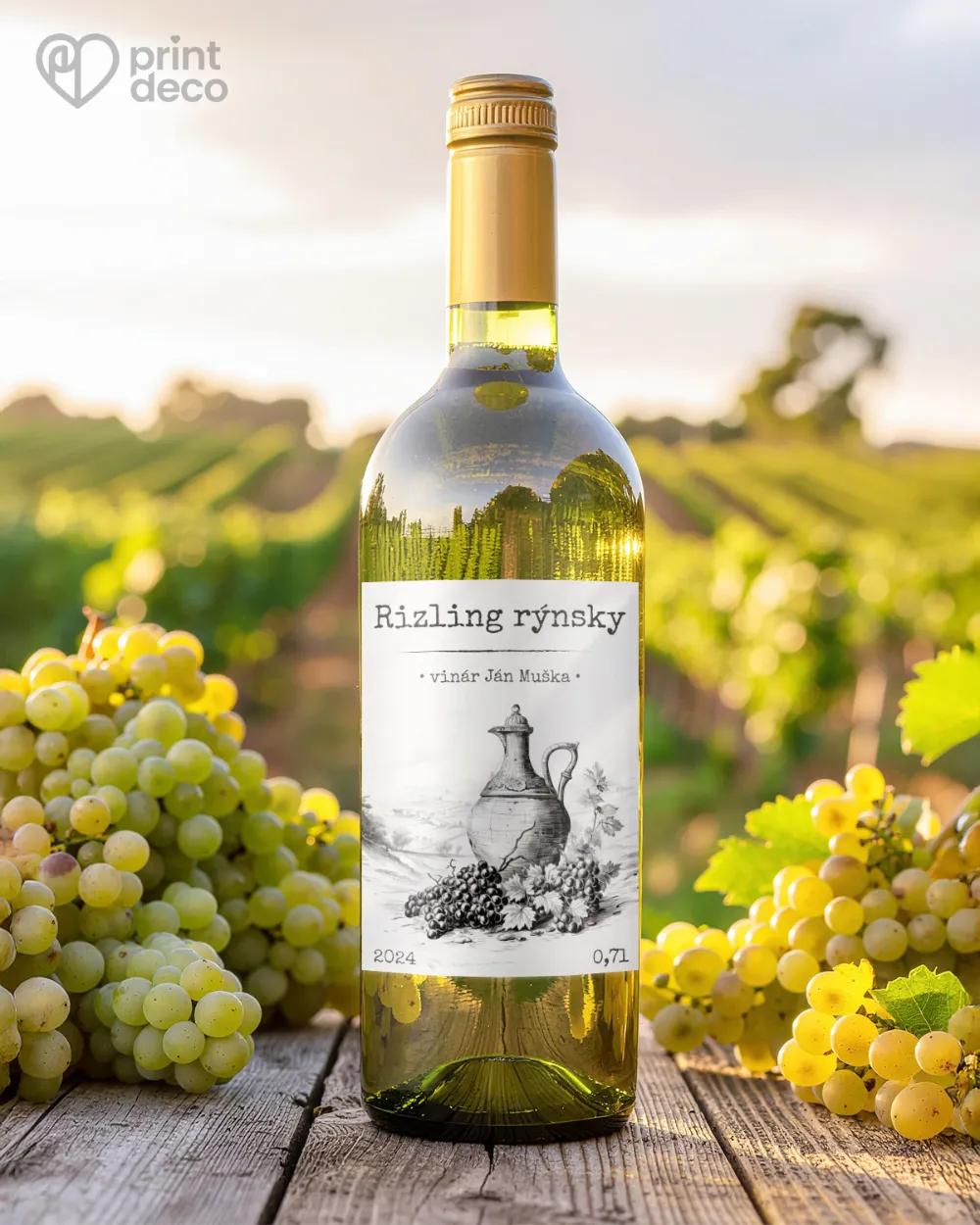 Etikety na víno - motív 34 1/2