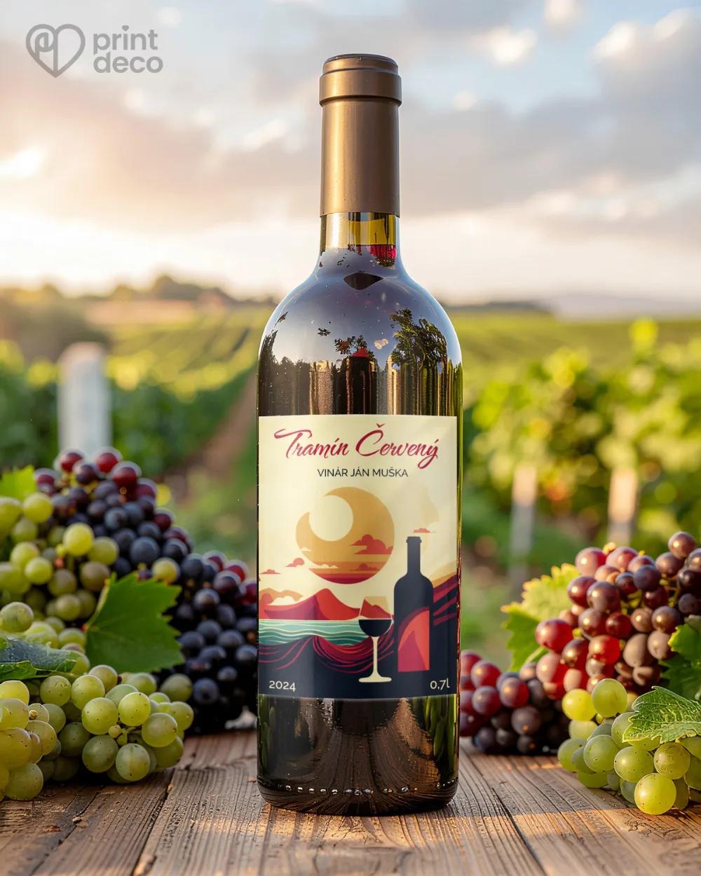 Etikety na víno - motív 40 1/2