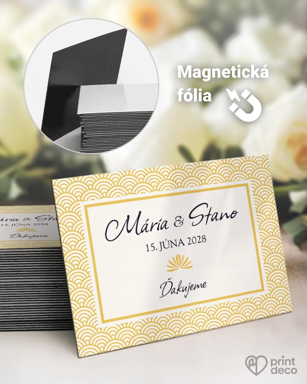 Svadobné magnetky - Art Deco III.