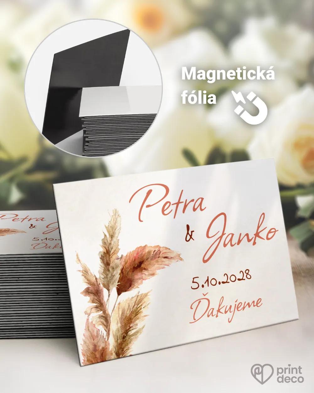 Svadobné magnetky - Bohem II.