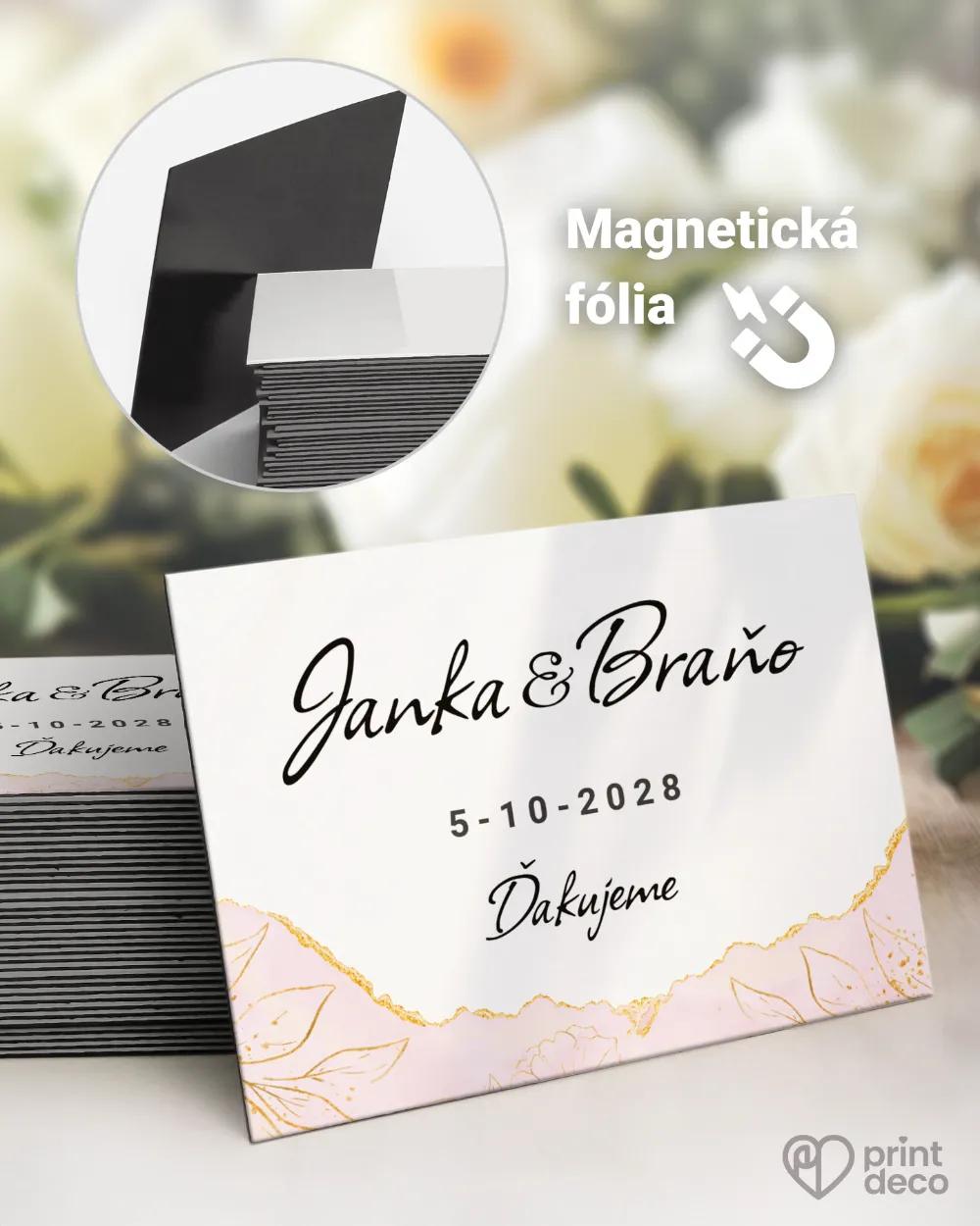 Svadobné magnetky - Abstrakt II.