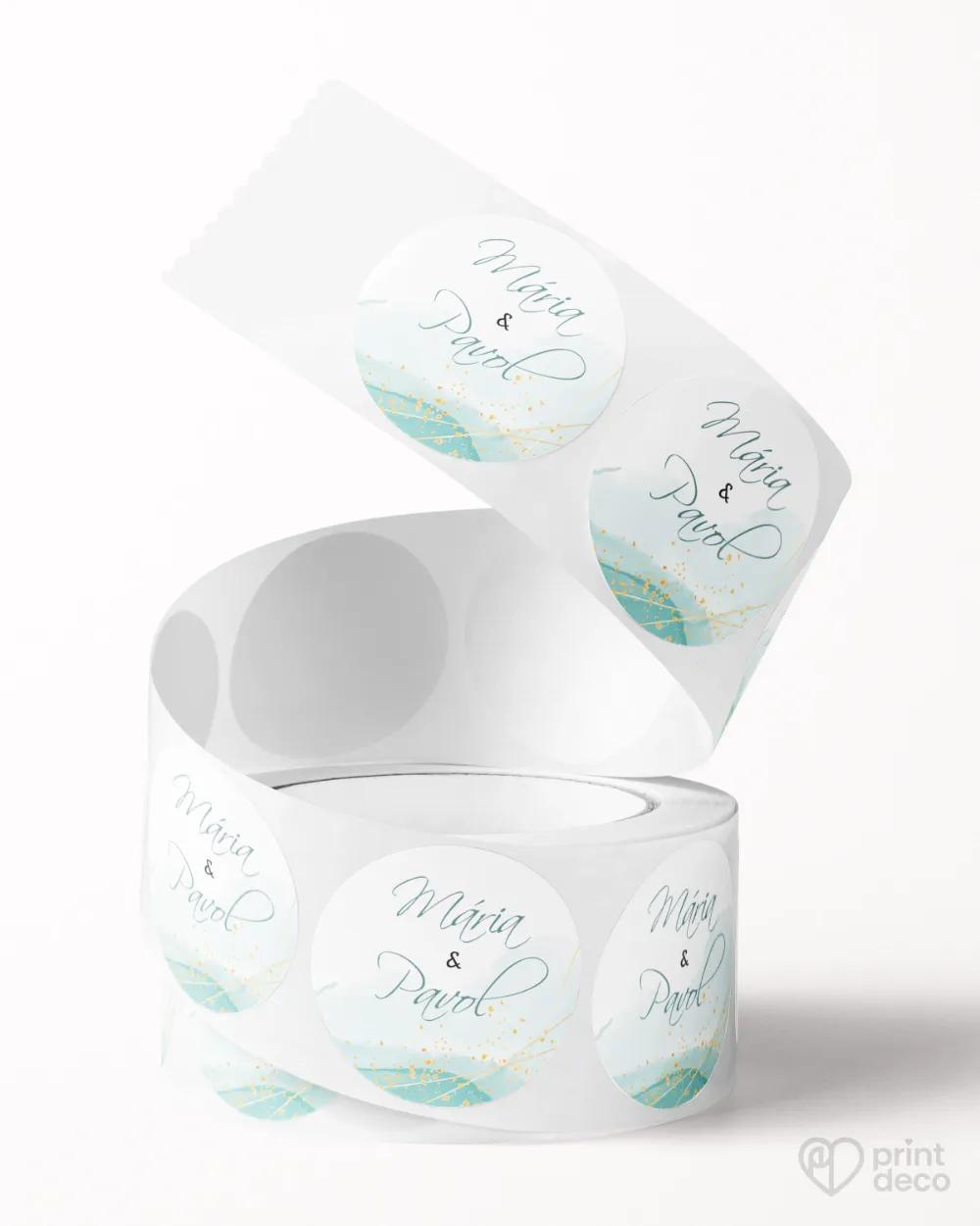 Mini nálepky na obálky / darčeky Abstrakt 03 1/3