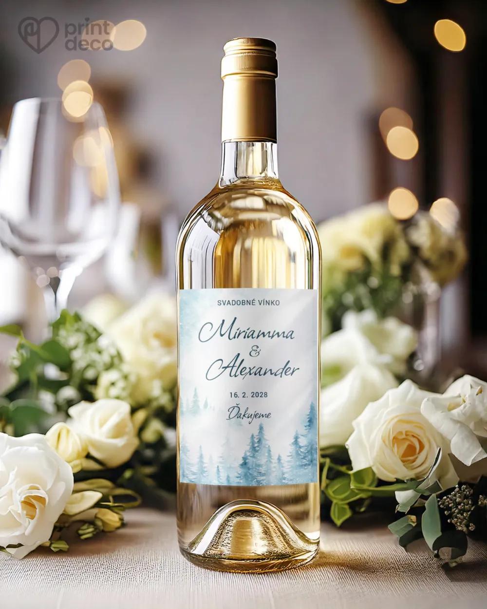 Svadobné etikety - Zimná krajina I. 1/2