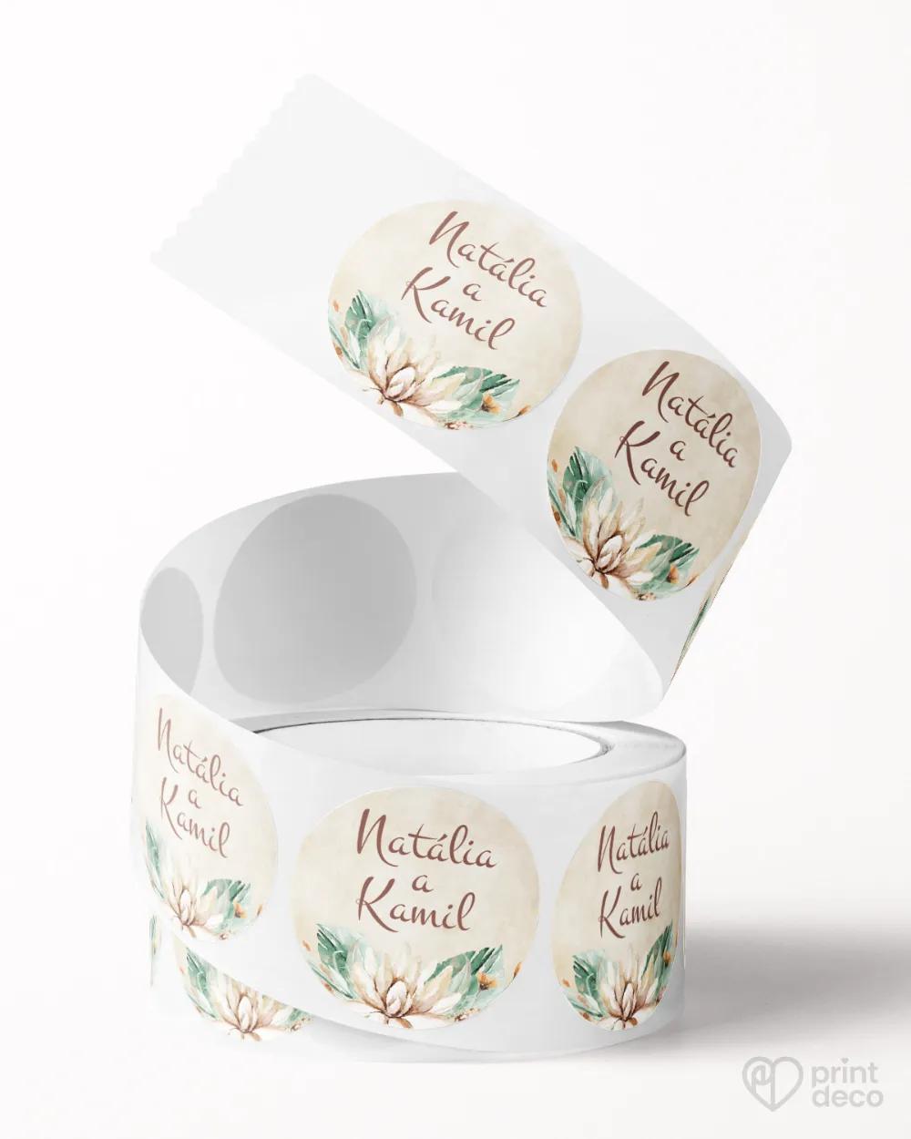 Mini nálepky na obálky / darčeky Savana 01 1/3