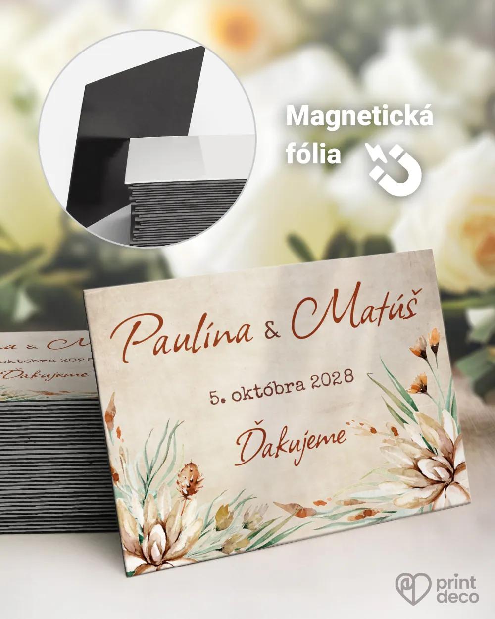 Svadobné magnetky - Savana II.