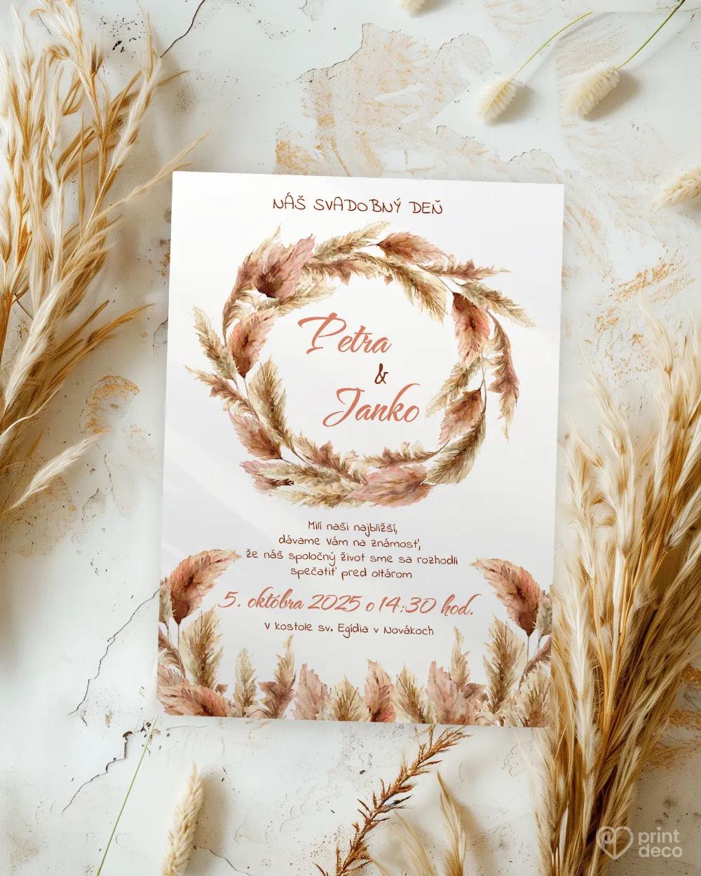 Svadobné oznámenia - Bohem I. 1/2