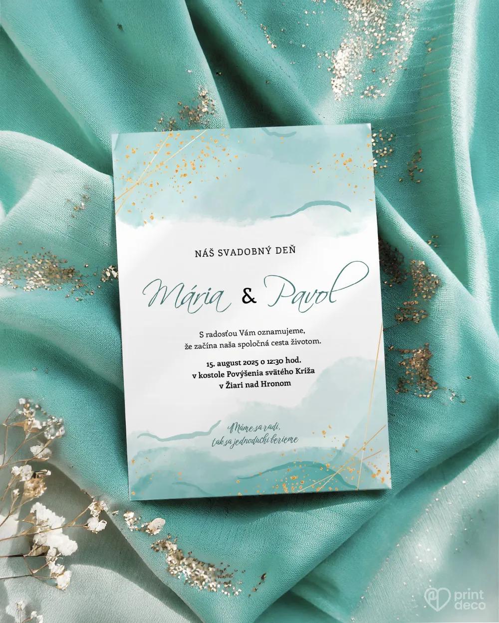 Svadobné oznámenia - Abstrakt III. 1/2