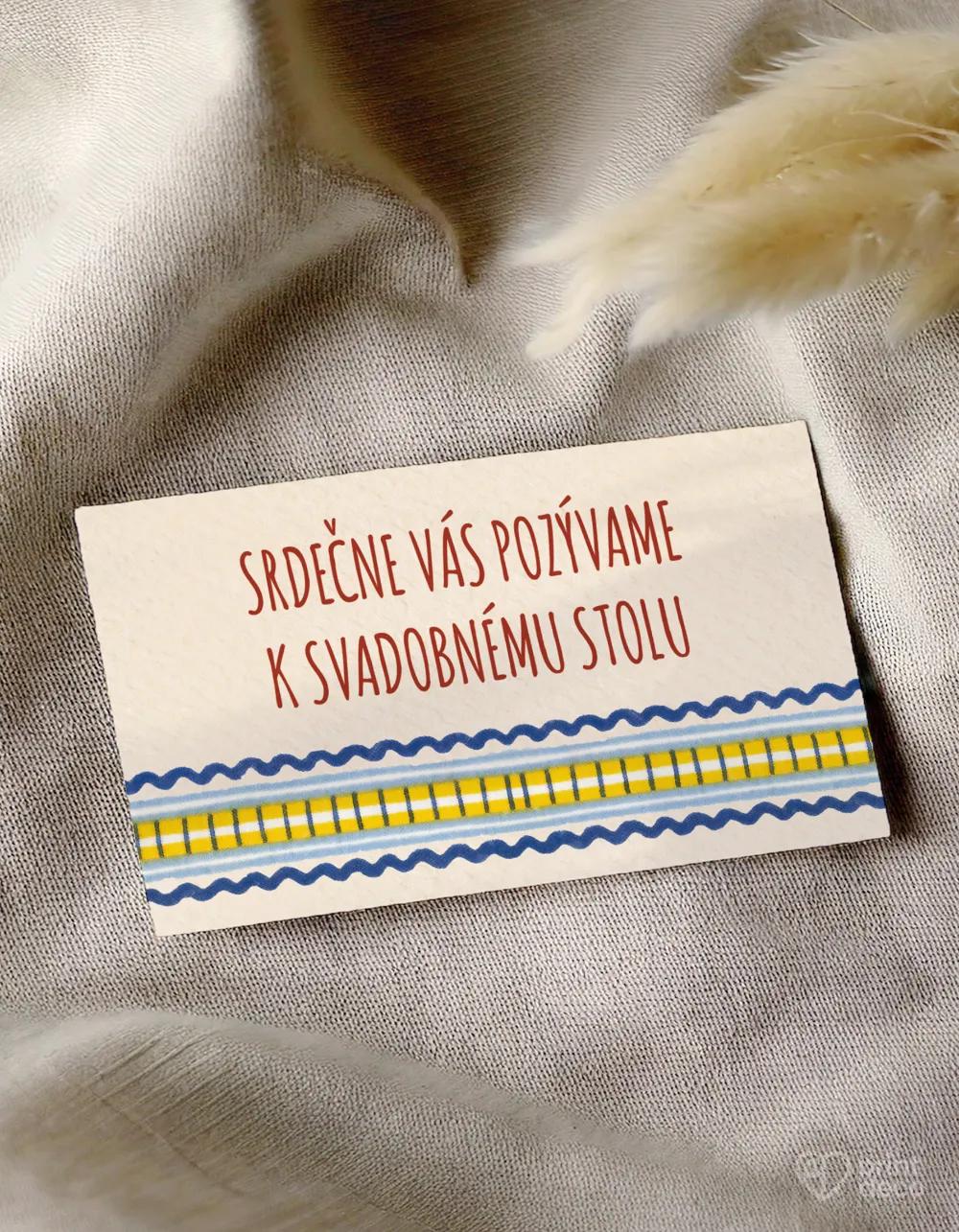 Pozvánky k stolu s ľudovým motívom IV. 1/2