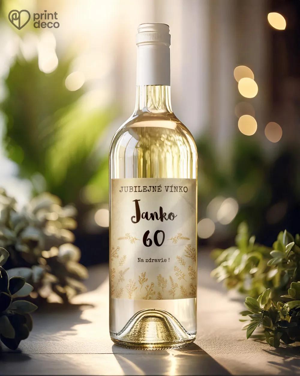 Etikety na fľaše Vintage kvety 1/2