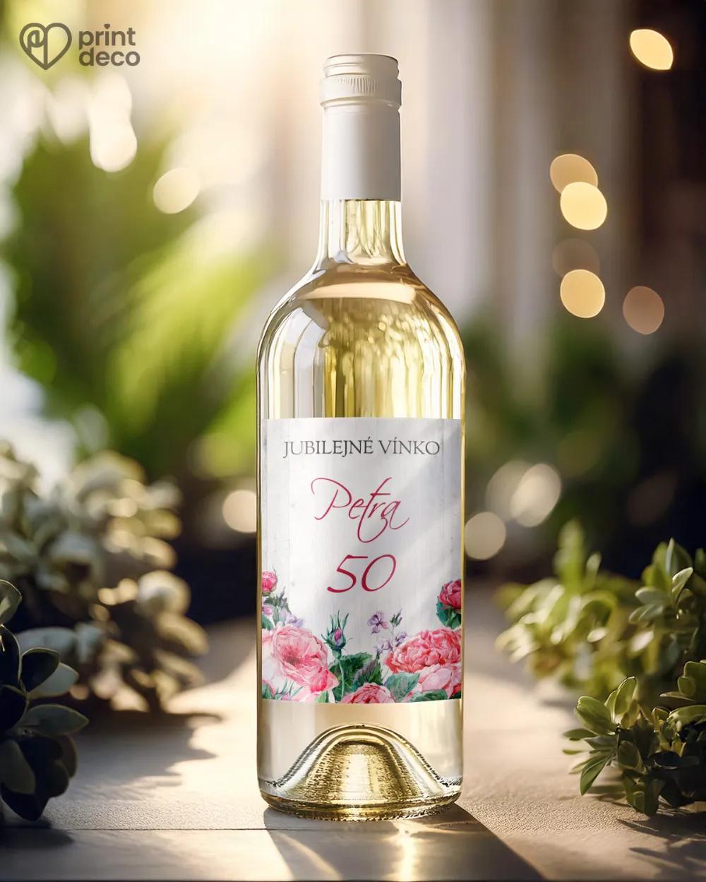 Etikety na fľaše Šípové ruže 02 1/2