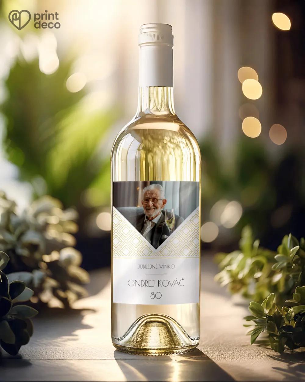 Etikety na fľaše Art Deco 01 s fotkou 1/2