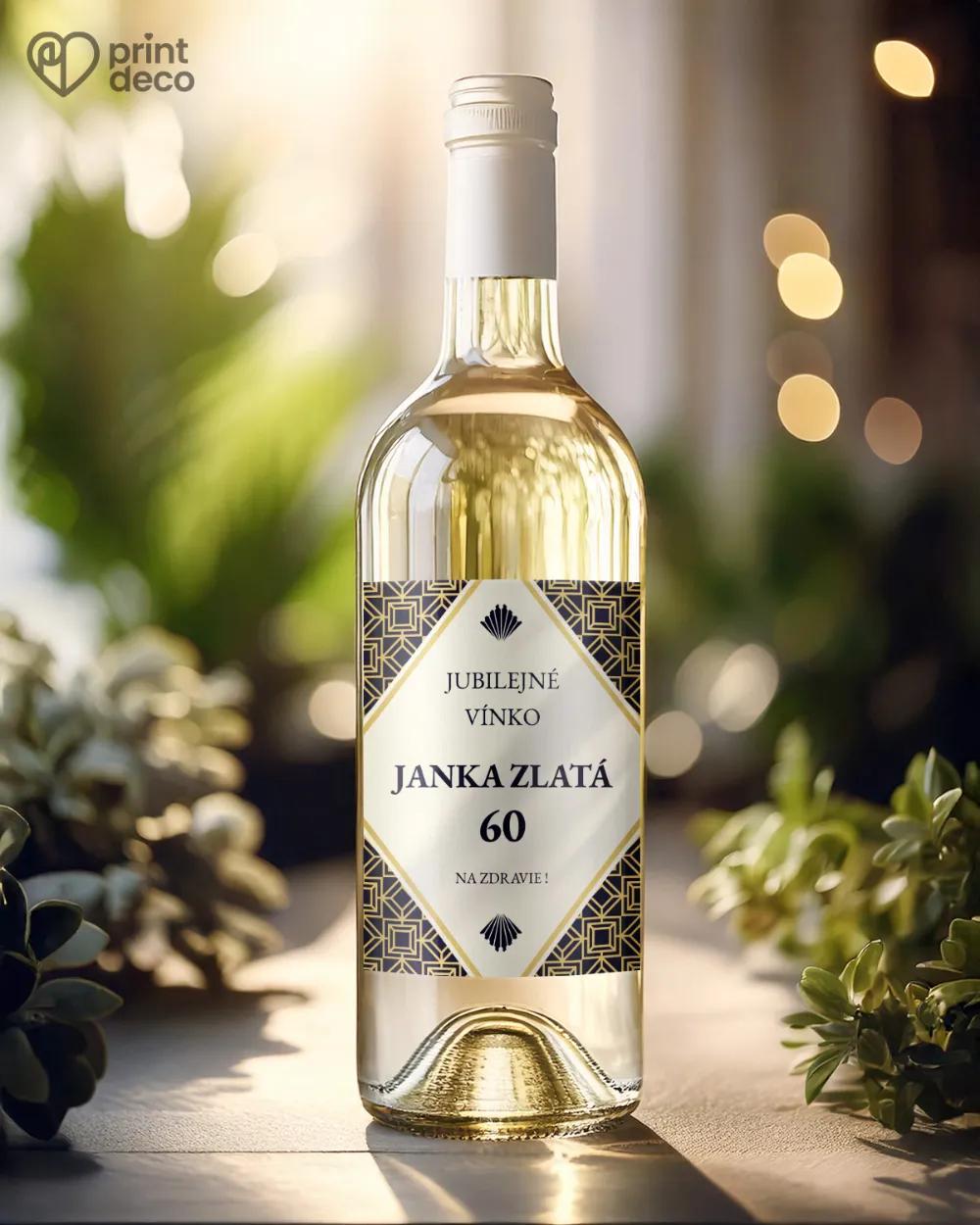 Etikety na fľaše Art Deco 02 1/2