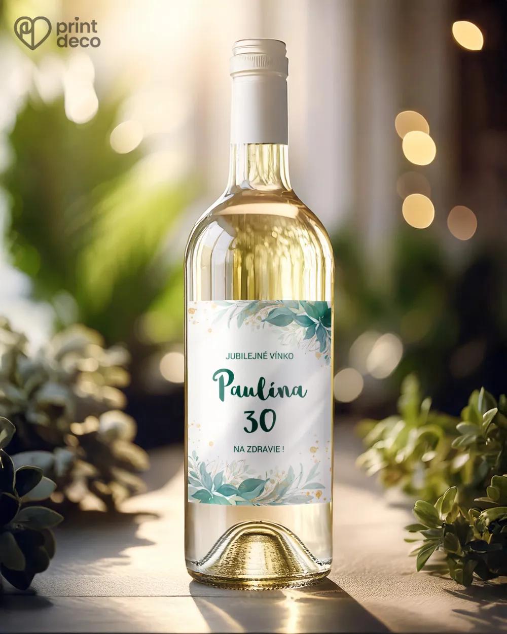 Etikety na fľaše Greenery 02 1/2