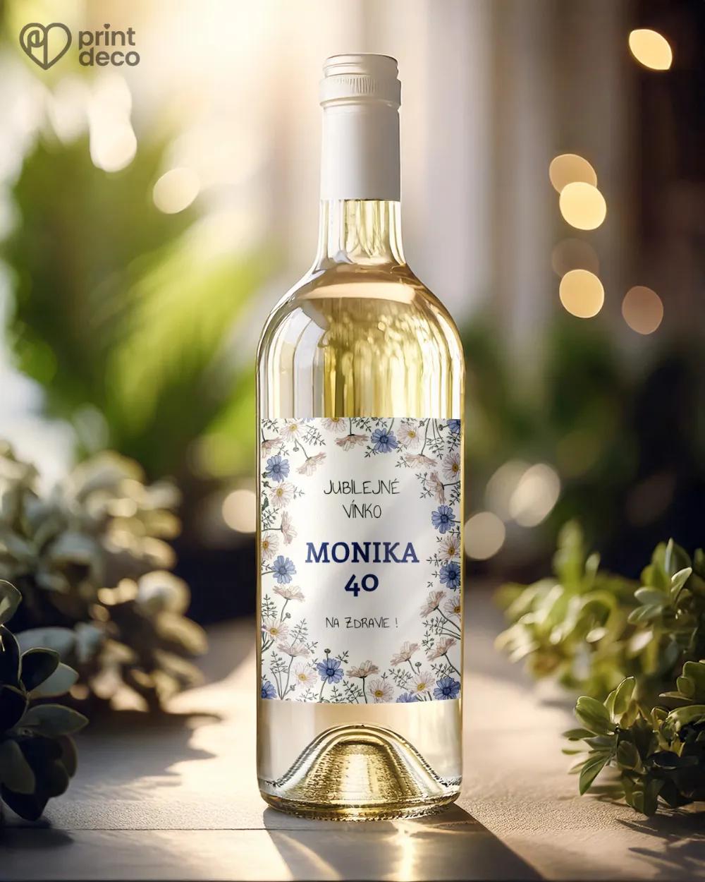 Etikety na fľaše Harmanček 1/2