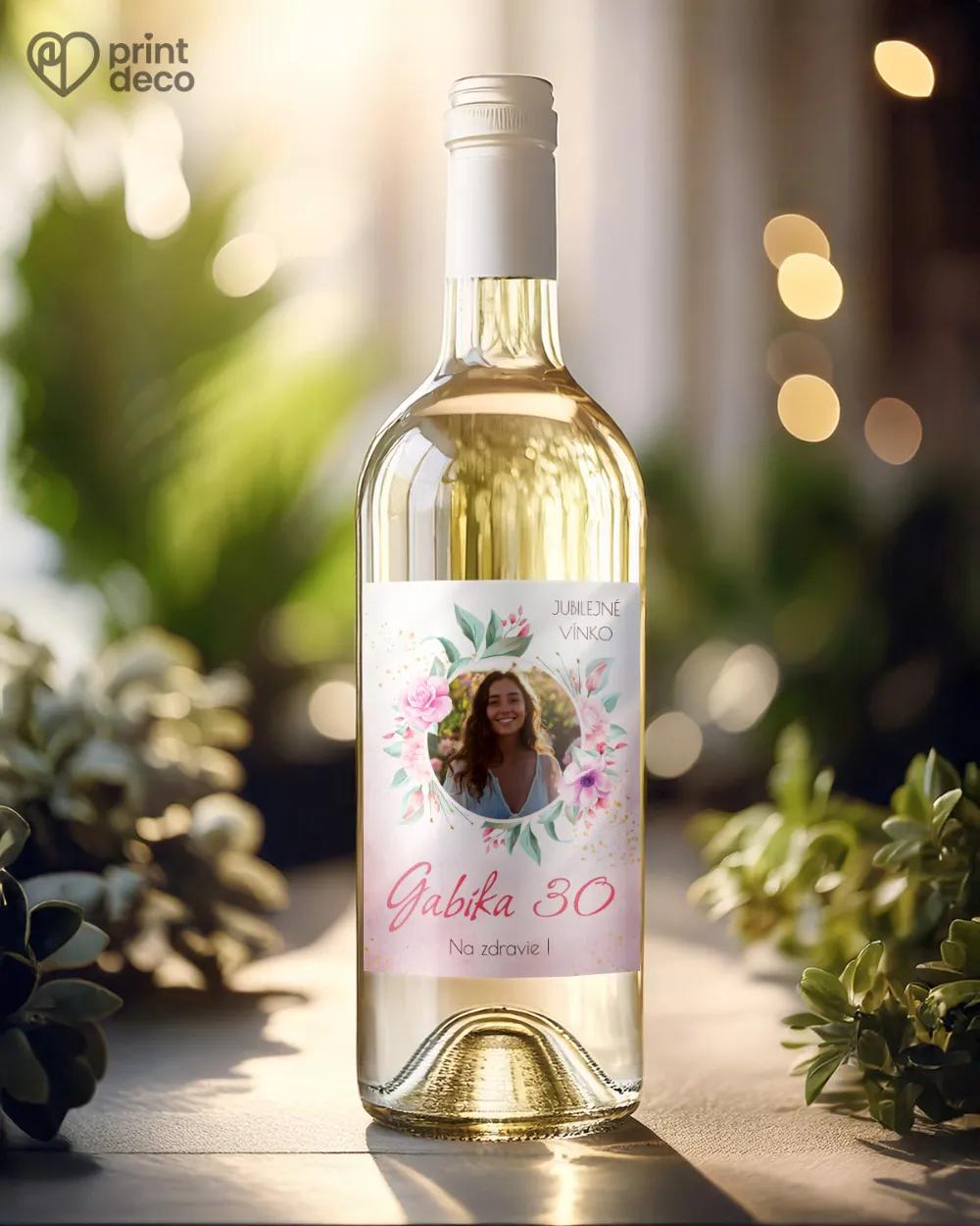 Etikety na fľaše Šípové ruže 03 s fotkou 1/2