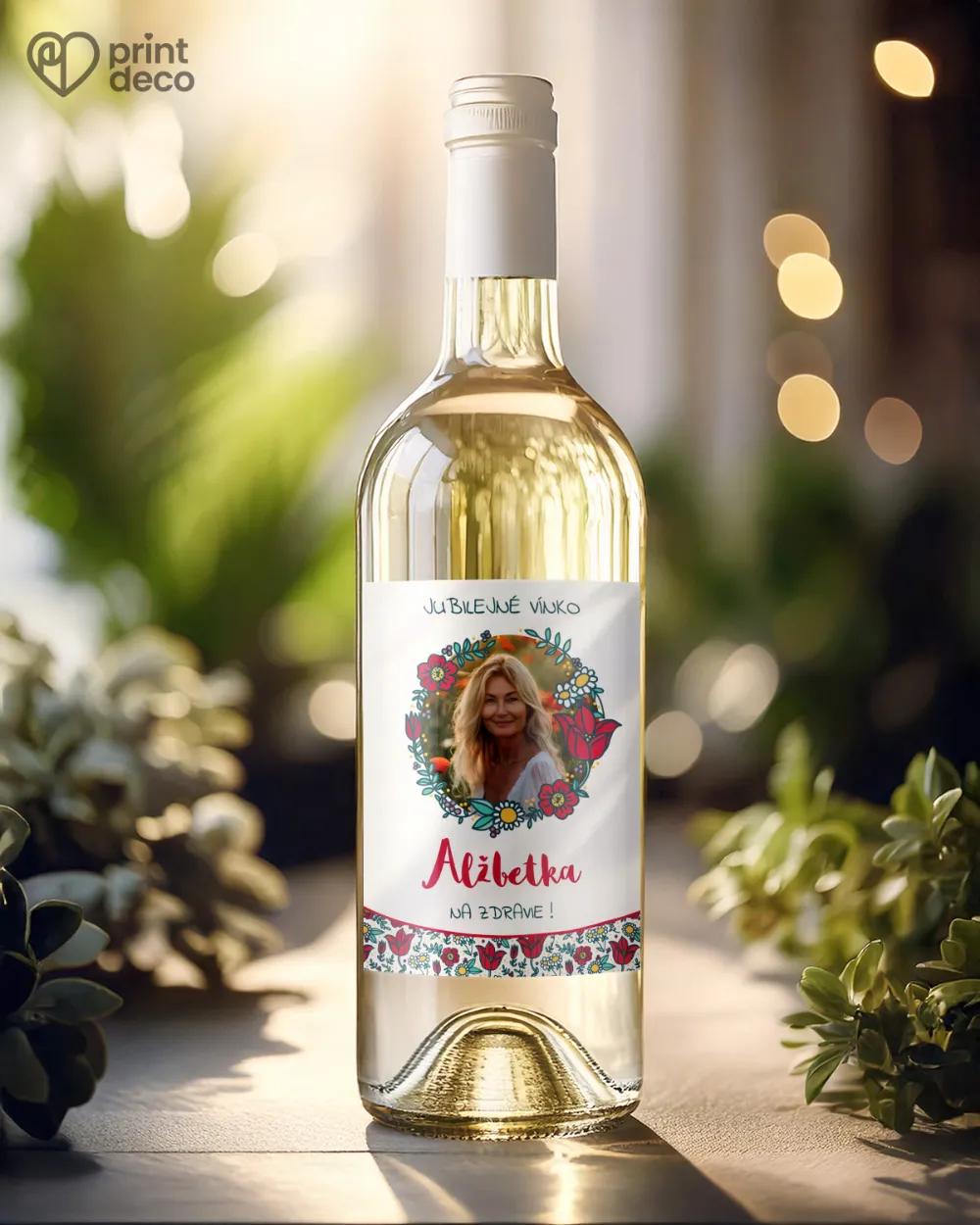 Etikety na fľaše Poľné maky 02 s fotkou 1/2