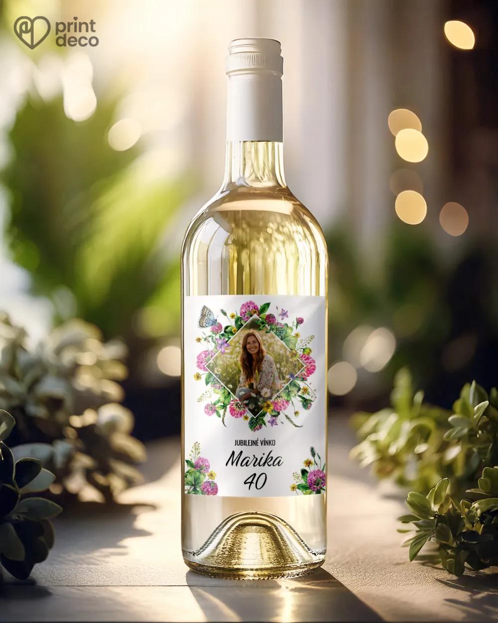 Etikety na fľaše Poľné kvety 05 s fotkou 1/2