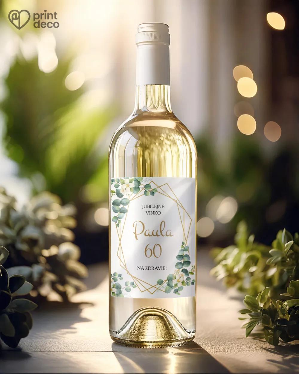 Etikety na fľaše Greenery 03 1/2