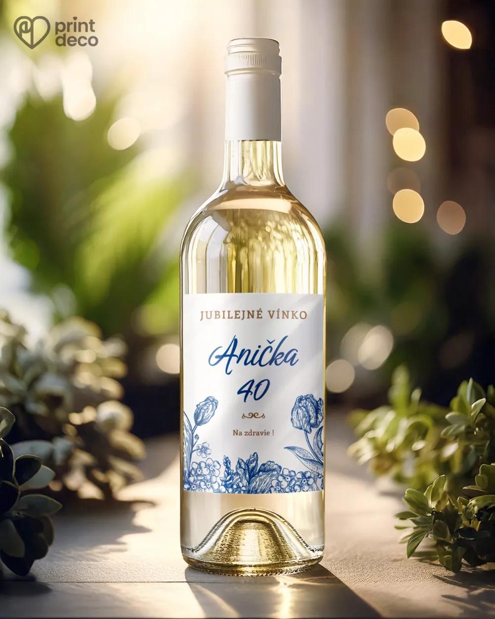 Etikety na fľaše Poľné kvety 06 1/2