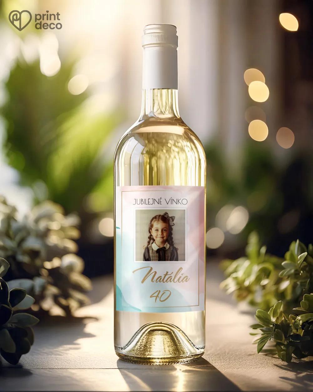 Etikety na fľaše Abstrakt 01 s fotkou 1/2