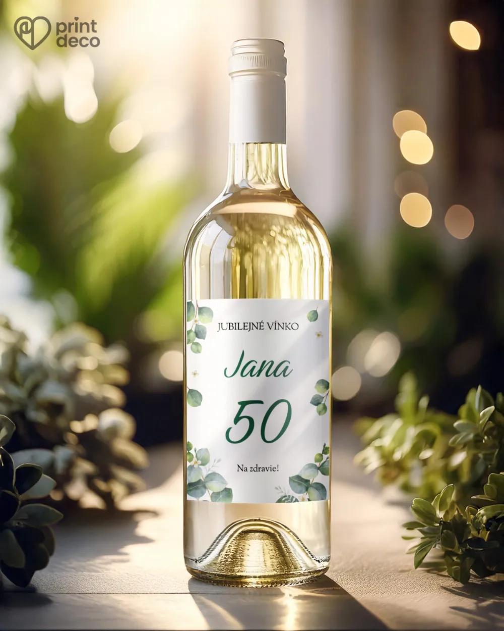 Etikety na fľaše Greenery 04 1/2