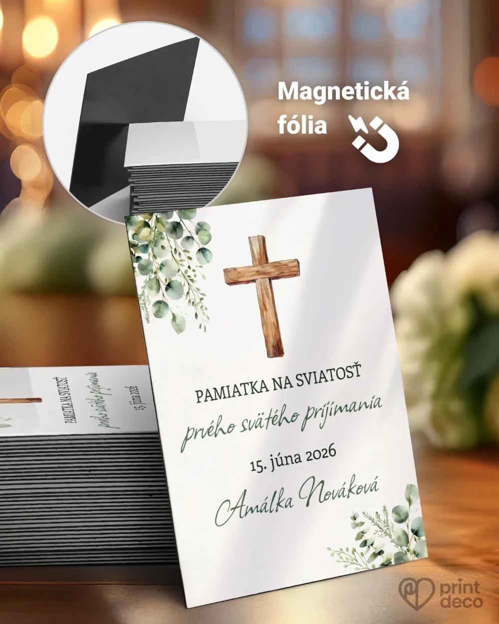 Pamätné magnetky zo sviatosti krstu, prijímania, konfirmácie - motív 24