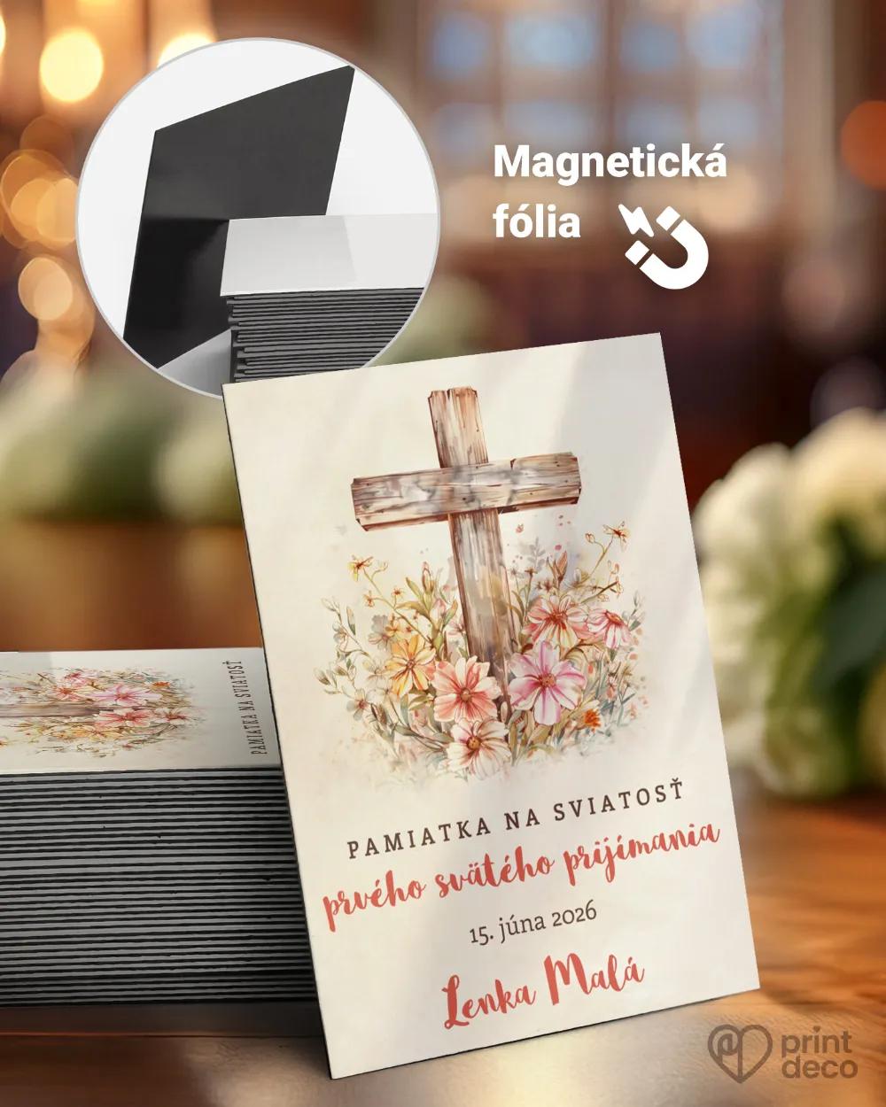 Pamätné magnetky zo sviatosti krstu, prijímania, konfirmácie - motív 28