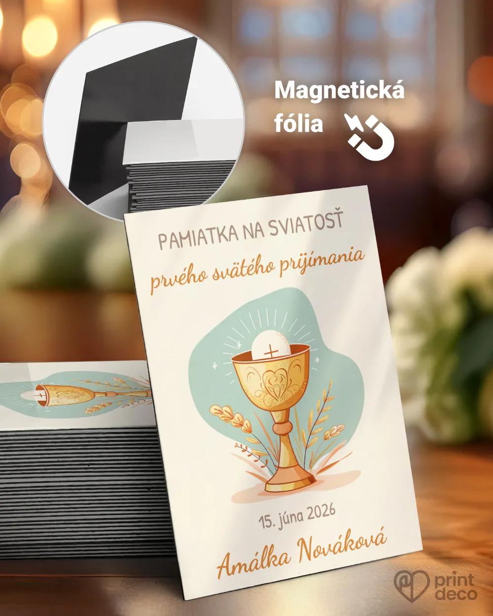 Pamätné magnetky zo sviatosti krstu, prijímania, konfirmácie - motív 35