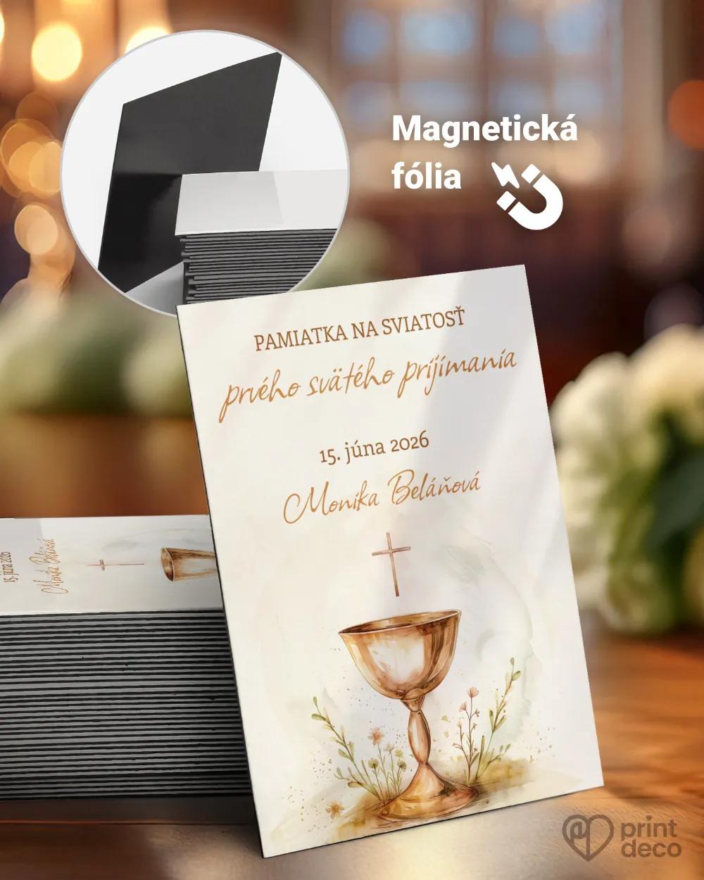 Pamätné magnetky zo sviatosti krstu, prijímania, konfirmácie - motív 36