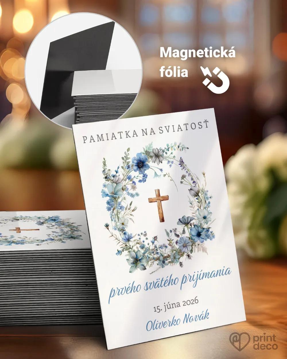 Pamätné magnetky zo sviatosti krstu, prijímania, konfirmácie - motív 39