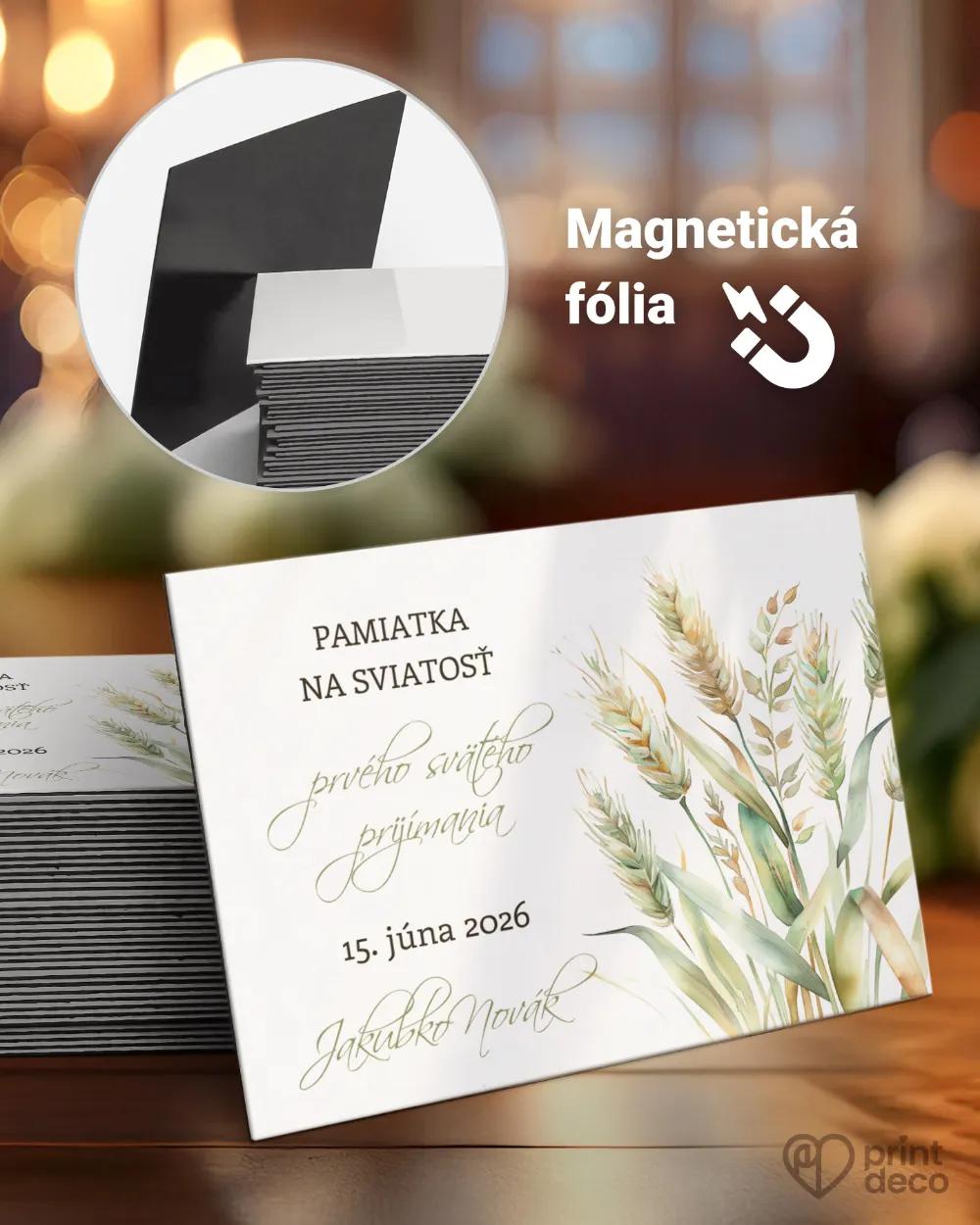 Pamätné magnetky zo sviatosti krstu, prijímania, konfirmácie - motív 41