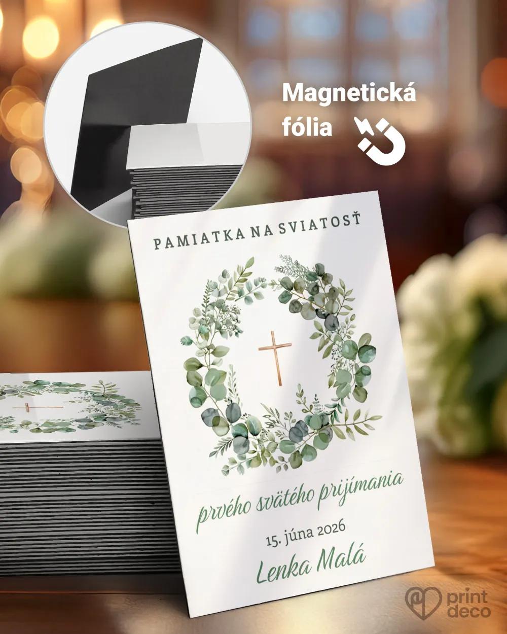 Pamätné magnetky zo sviatosti krstu, prijímania, konfirmácie - motív 42