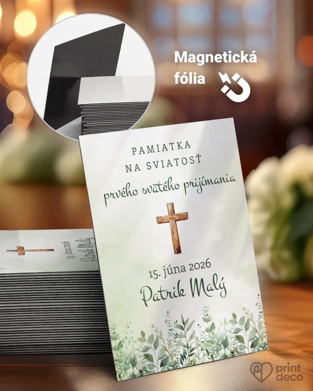 Pamätné magnetky zo sviatosti krstu, prijímania, konfirmácie - motív 43