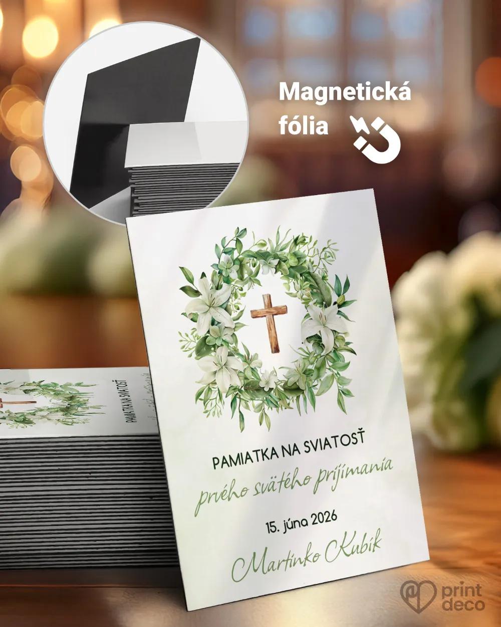 Pamätné magnetky zo sviatosti krstu, prijímania, konfirmácie - motív 46