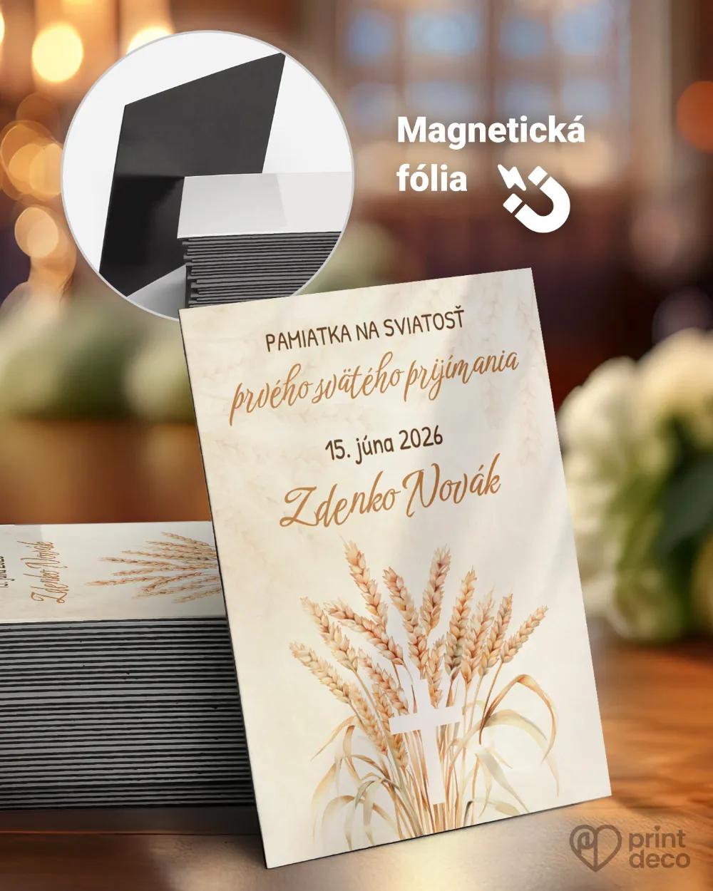 Pamätné magnetky zo sviatosti krstu, prijímania, konfirmácie - motív 51