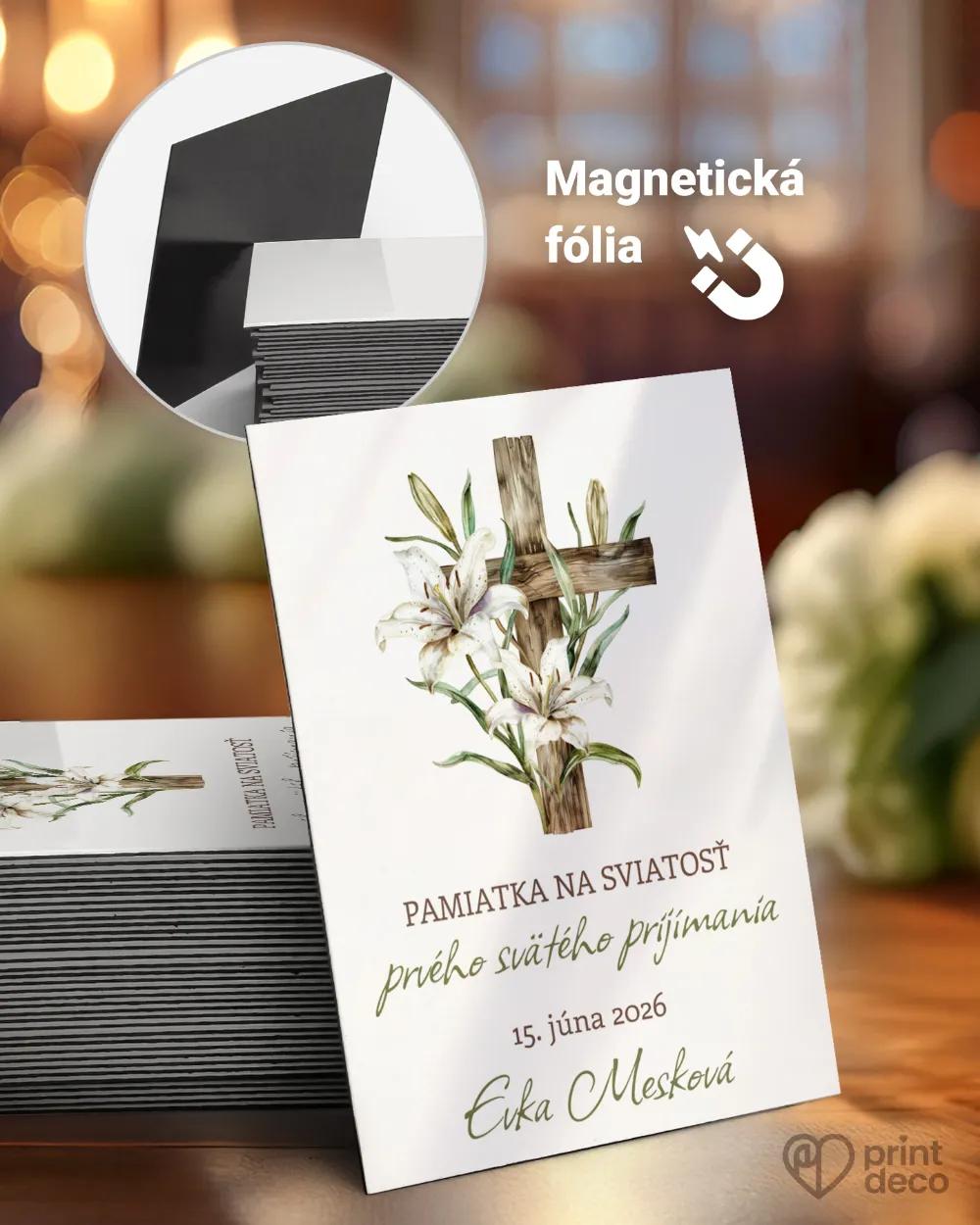 Pamätné magnetky zo sviatosti krstu, prijímania, konfirmácie - motív 53