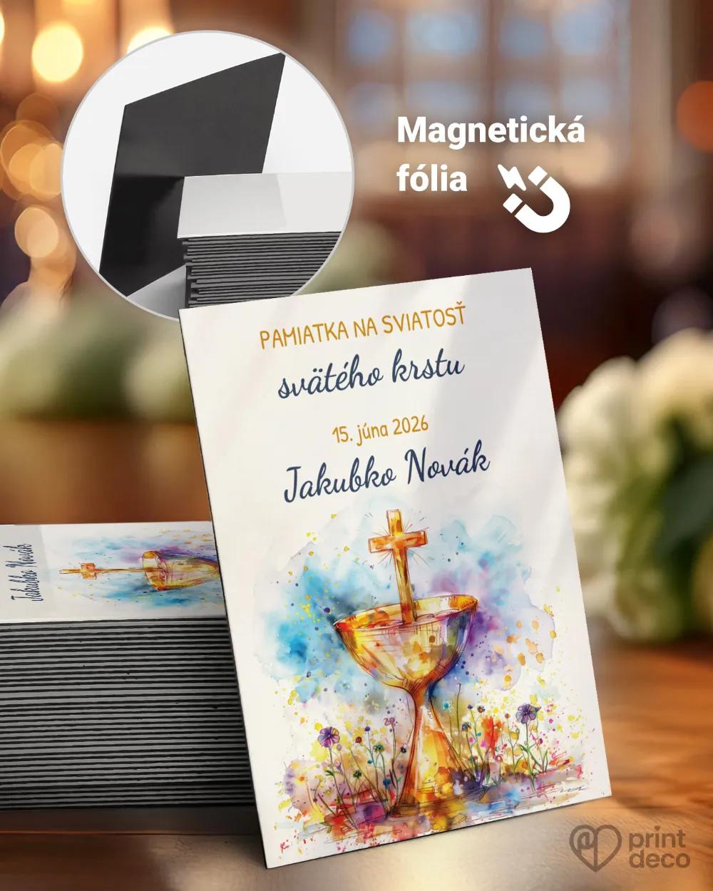 Pamätné magnetky zo sviatosti krstu, prijímania, konfirmácie - motív 57