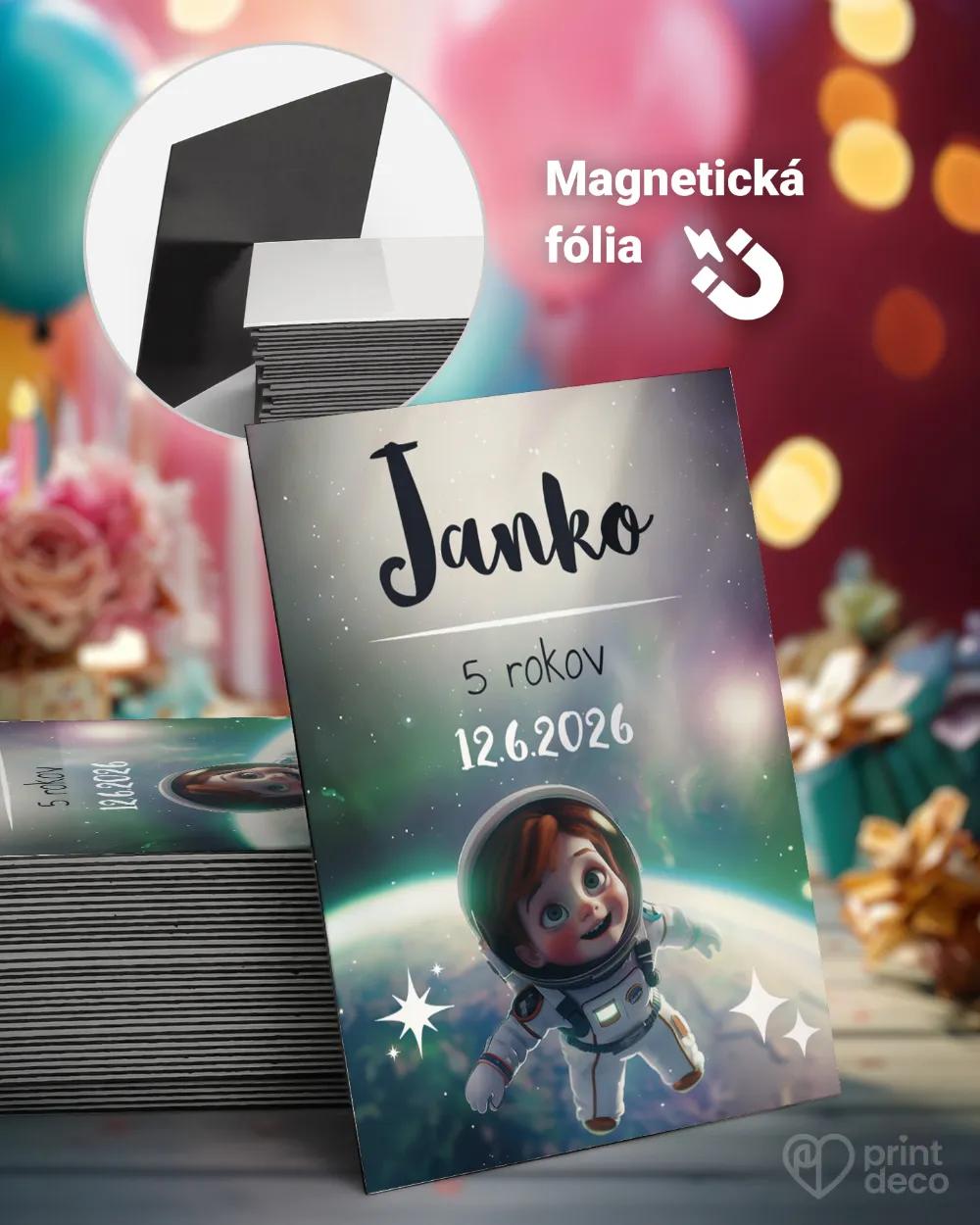Pamätné magnetky z oslavy obdĺžnik - Astronaut