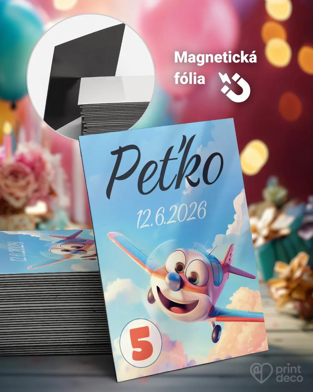 Pamätné magnetky z oslavy obdĺžnik - Lietadielko 02