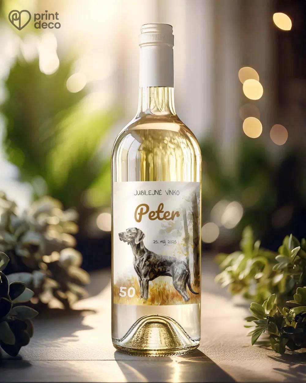 Etikety na fľaše Poľovný pes 04 1/2